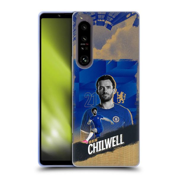 Chelsea Football Club 2023/24 First Team Ben Chilwell Soft Gel Case for Sony Xperia 1 IV