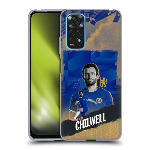 Chelsea Football Club 2023/24 First Team Ben Chilwell Soft Gel Case for Xiaomi Redmi Note 11 / Redmi Note 11S