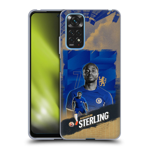 Chelsea Football Club 2023/24 First Team Raheem Sterling Soft Gel Case for Xiaomi Redmi Note 11 / Redmi Note 11S