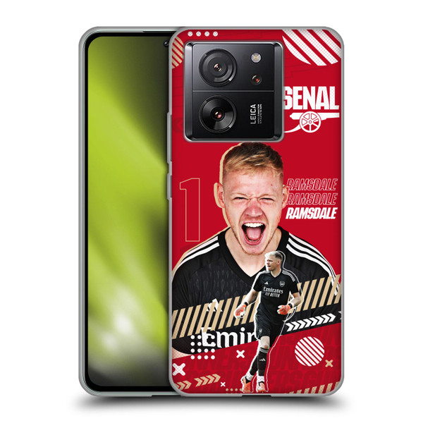 Arsenal FC 2023/24 First Team Aaron Ramsdale Soft Gel Case for Xiaomi 13T 5G / 13T Pro 5G