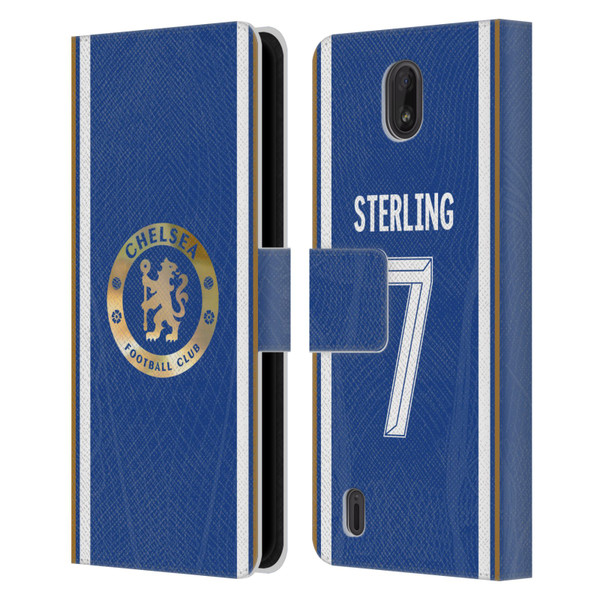 Chelsea Football Club 2023/24 Players Home Kit Raheem Sterling Leather Book Wallet Case Cover For Nokia C01 Plus/C1 2nd Edition