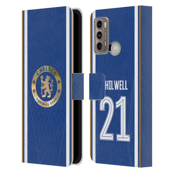 Chelsea Football Club 2023/24 Players Home Kit Ben Chilwell Leather Book Wallet Case Cover For Motorola Moto G60 / Moto G40 Fusion