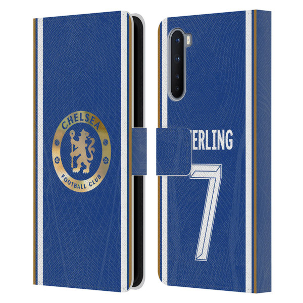 Chelsea Football Club 2023/24 Players Home Kit Raheem Sterling Leather Book Wallet Case Cover For OnePlus Nord 5G