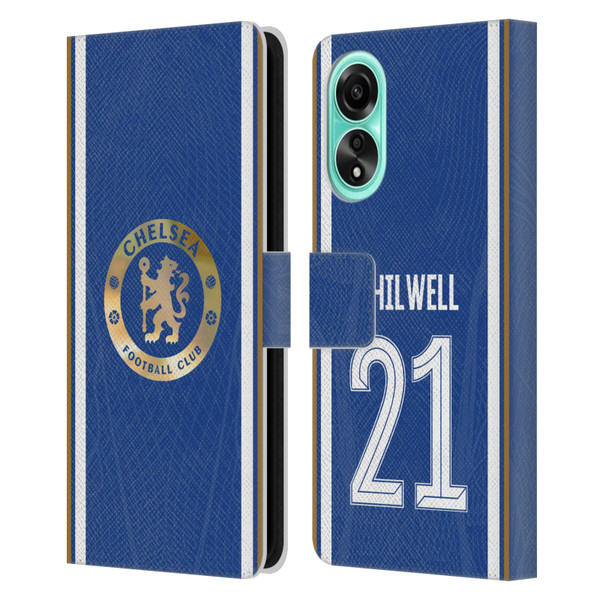 Chelsea Football Club 2023/24 Players Home Kit Ben Chilwell Leather Book Wallet Case Cover For OPPO A78 4G