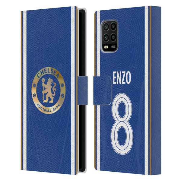 Chelsea Football Club 2023/24 Players Home Kit Enzo Fernández Leather Book Wallet Case Cover For Xiaomi Mi 10 Lite 5G