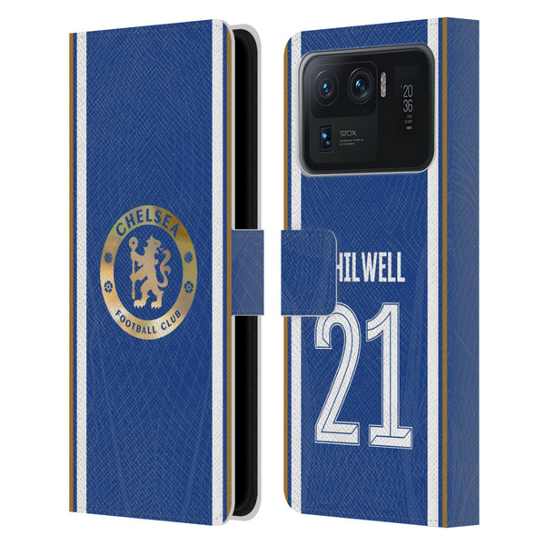 Chelsea Football Club 2023/24 Players Home Kit Ben Chilwell Leather Book Wallet Case Cover For Xiaomi Mi 11 Ultra