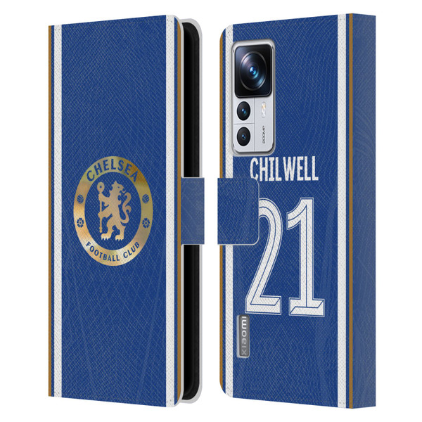 Chelsea Football Club 2023/24 Players Home Kit Ben Chilwell Leather Book Wallet Case Cover For Xiaomi 12T Pro