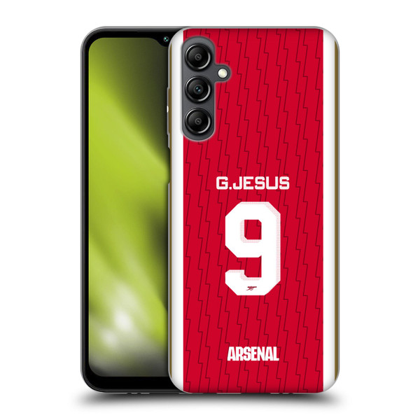 Arsenal FC 2023/24 Players Home Kit Gabriel Jesus Soft Gel Case for Samsung Galaxy M14 5G