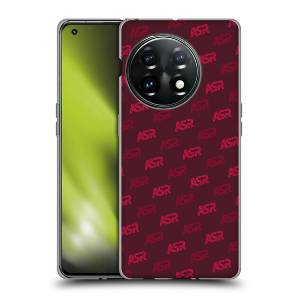 AS Roma Crest Graphics Wordmark Pattern Soft Gel Case for OnePlus 11 5G