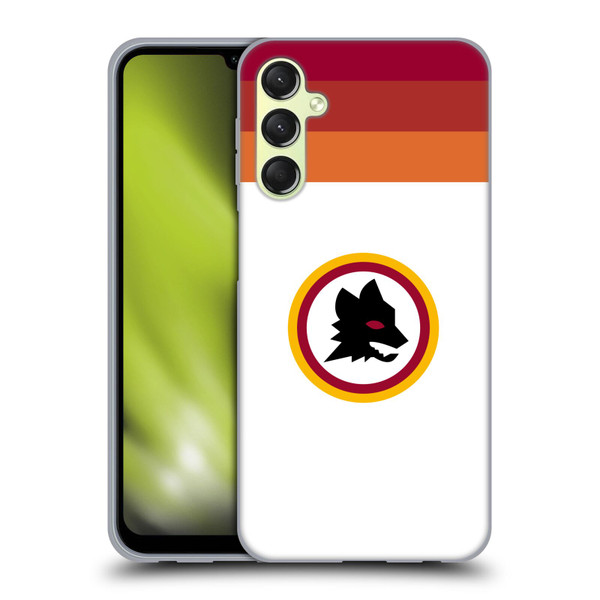AS Roma Crest Graphics Wolf Retro Heritage Soft Gel Case for Samsung Galaxy A24 4G / Galaxy M34 5G