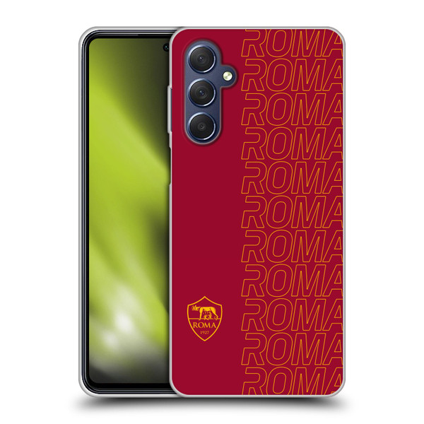 AS Roma Crest Graphics Echo Soft Gel Case for Samsung Galaxy M54 5G