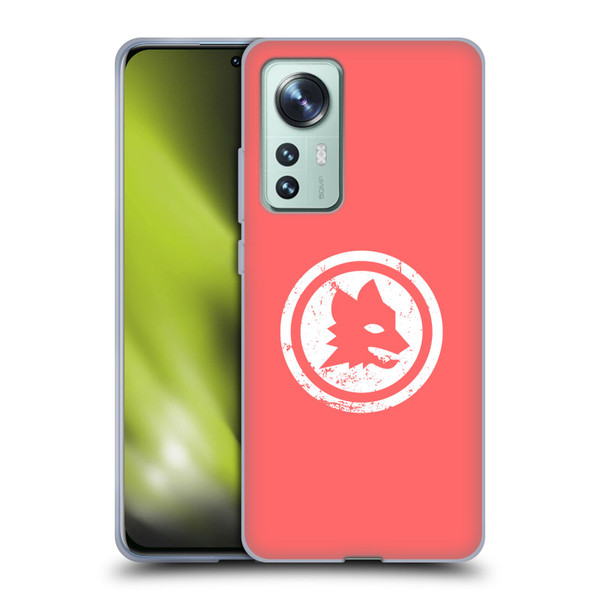 AS Roma Crest Graphics Pink Distressed Soft Gel Case for Xiaomi 12