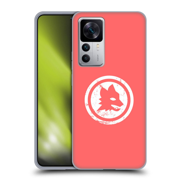 AS Roma Crest Graphics Pink Distressed Soft Gel Case for Xiaomi 12T 5G / 12T Pro 5G / Redmi K50 Ultra 5G