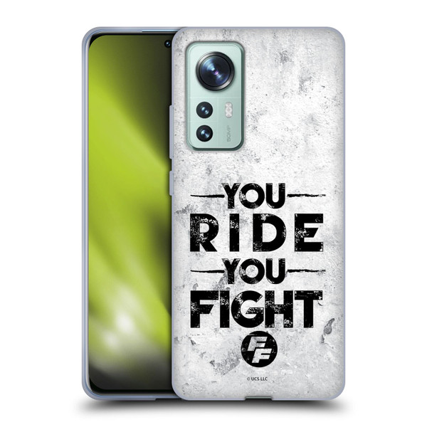 Fast & Furious Franchise Graphics You Ride You Fight Soft Gel Case for Xiaomi 12