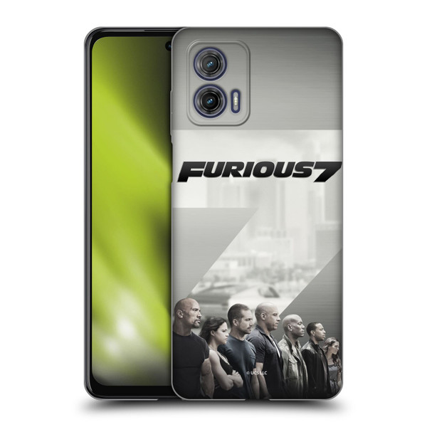 Fast & Furious Franchise Key Art Furious 7 Soft Gel Case for Motorola Moto G73 5G