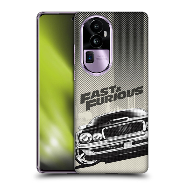 Fast & Furious Franchise Logo Art Halftone Car Soft Gel Case for OPPO Reno10 Pro+