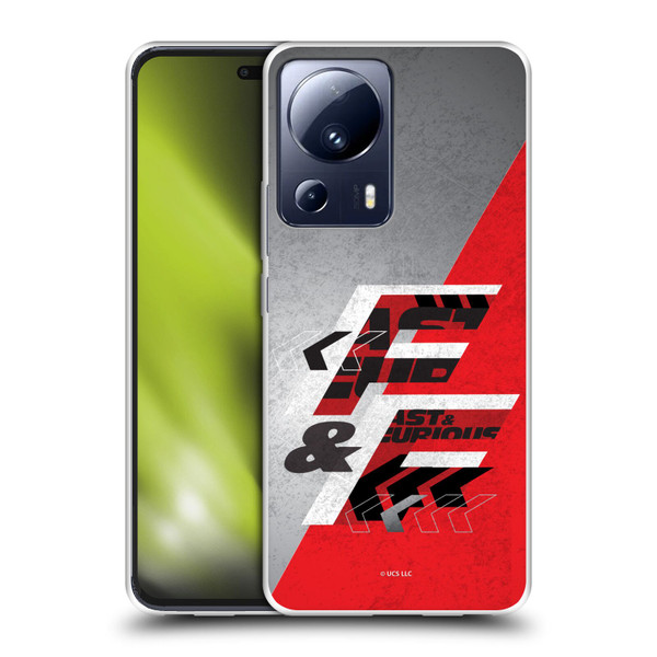 Fast & Furious Franchise Logo Art F&F Red Soft Gel Case for Xiaomi 13 Lite 5G