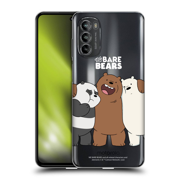 We Bare Bears Character Art Group 1 Soft Gel Case for Motorola Moto G82 5G