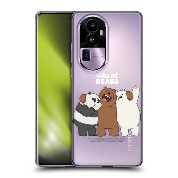 We Bare Bears Character Art Group 1 Soft Gel Case for OPPO Reno10 Pro+