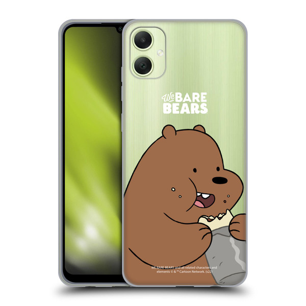 We Bare Bears Character Art Grizzly Soft Gel Case for Samsung Galaxy A05
