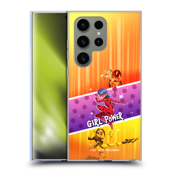 Miraculous Tales of Ladybug & Cat Noir Graphics Girl Power Soft Gel Case for Samsung Galaxy S24 Ultra 5G