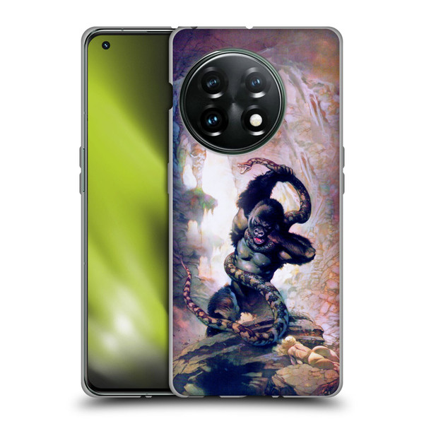 Frank Frazetta Fantasy Gorilla With Snake Soft Gel Case for OnePlus 11 5G