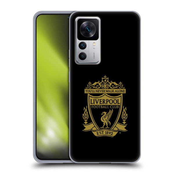 Liverpool Football Club Crest 2 Black 2 Soft Gel Case for Xiaomi 12T 5G / 12T Pro 5G / Redmi K50 Ultra 5G