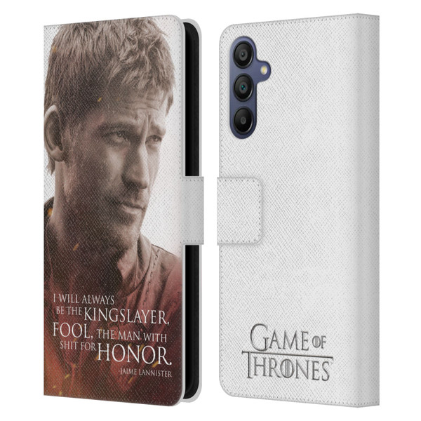 HBO Game of Thrones Character Portraits Jaime Lannister Leather Book Wallet Case Cover For Samsung Galaxy A15