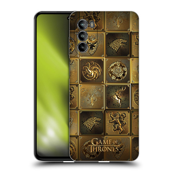 HBO Game of Thrones Golden Sigils All Houses Soft Gel Case for Motorola Moto G82 5G
