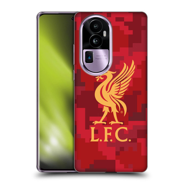 Liverpool Football Club Digital Camouflage Home Red Soft Gel Case for OPPO Reno10 Pro+