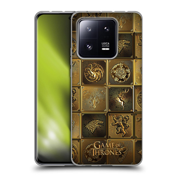 HBO Game of Thrones Golden Sigils All Houses Soft Gel Case for Xiaomi 13 Pro 5G