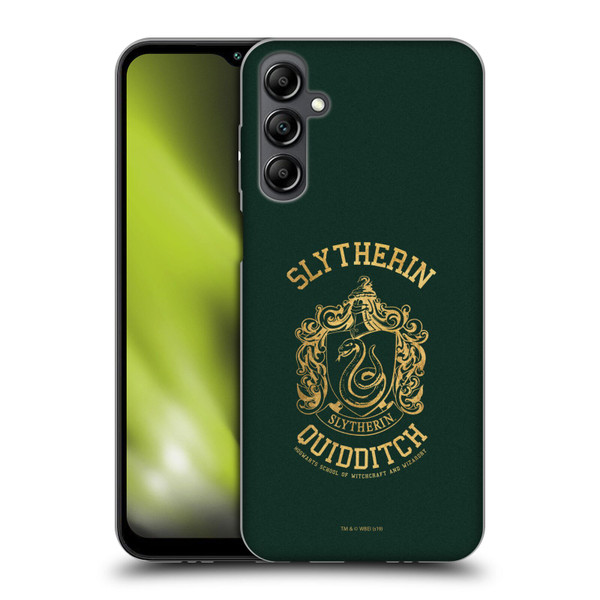 Harry Potter Deathly Hallows X Slytherin Quidditch Soft Gel Case for Samsung Galaxy M14 5G