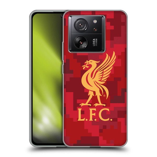 Liverpool Football Club Digital Camouflage Home Red Soft Gel Case for Xiaomi 13T 5G / 13T Pro 5G