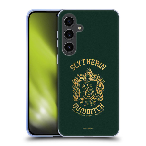 Harry Potter Deathly Hallows X Slytherin Quidditch Soft Gel Case for Samsung Galaxy S24+ 5G