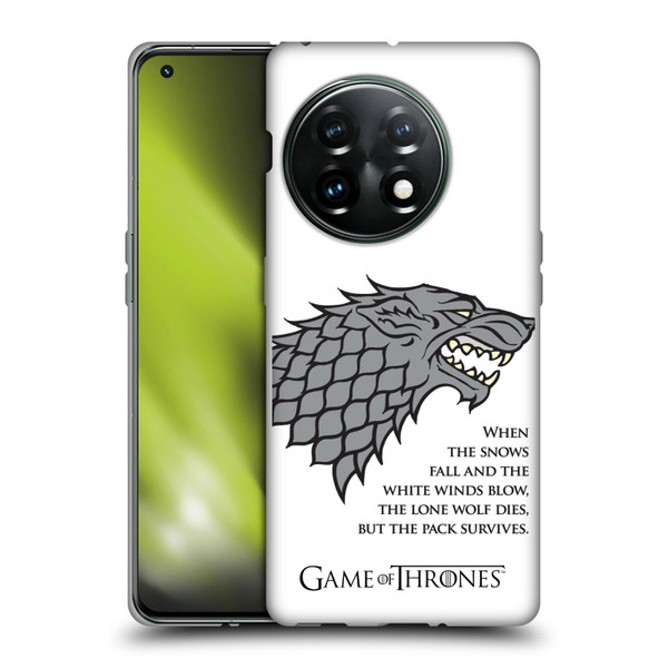HBO Game of Thrones Graphics White Winds Soft Gel Case for OnePlus 11 5G