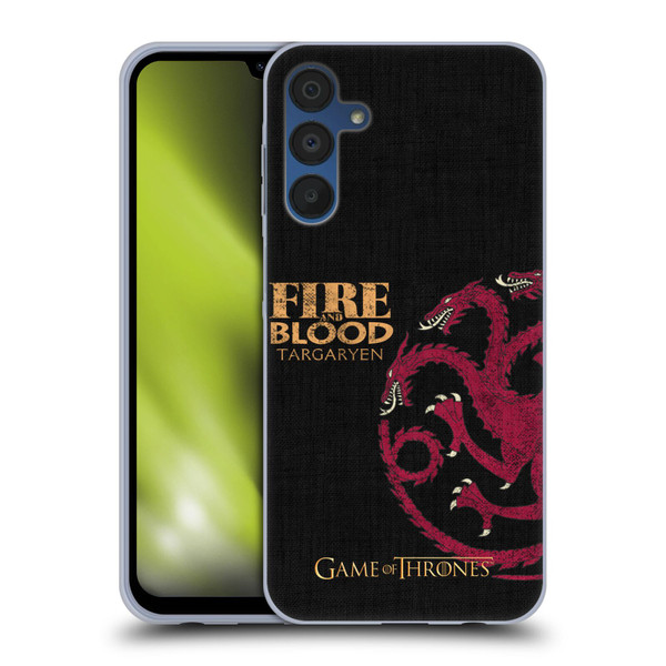 HBO Game of Thrones House Mottos Targaryen Soft Gel Case for Samsung Galaxy A15