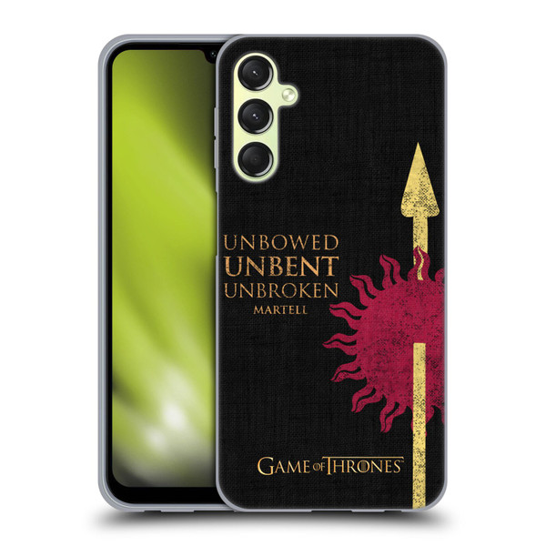 HBO Game of Thrones House Mottos Martell Soft Gel Case for Samsung Galaxy A24 4G / Galaxy M34 5G