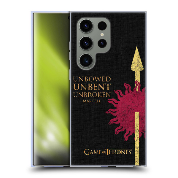 HBO Game of Thrones House Mottos Martell Soft Gel Case for Samsung Galaxy S24 Ultra 5G