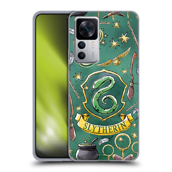Harry Potter Deathly Hallows XIII Slytherin Pattern Soft Gel Case for Xiaomi 12T 5G / 12T Pro 5G / Redmi K50 Ultra 5G