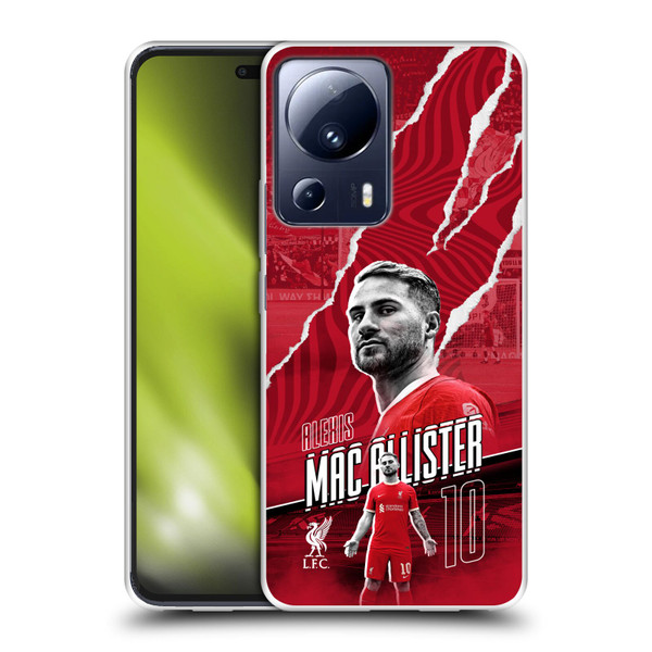 Liverpool Football Club 2023/24 First Team Alexis Mac Allister Soft Gel Case for Xiaomi 13 Lite 5G