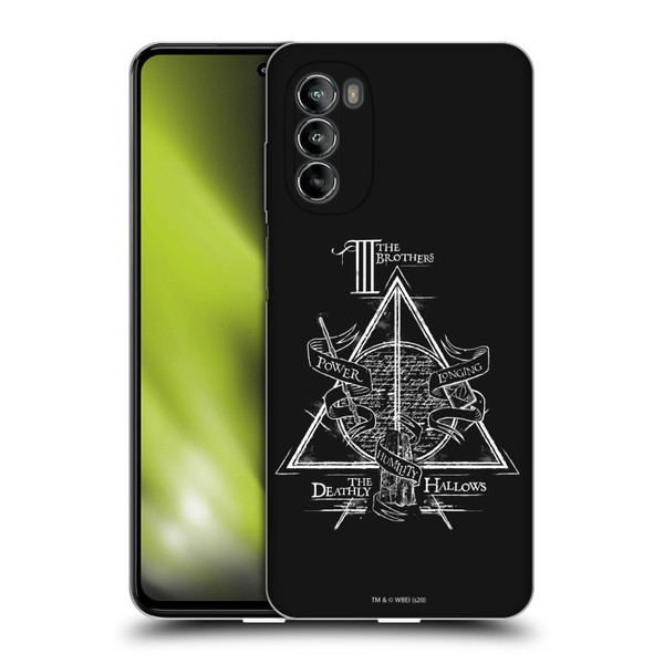 Harry Potter Deathly Hallows XIV Triangle Symbol Soft Gel Case for Motorola Moto G82 5G