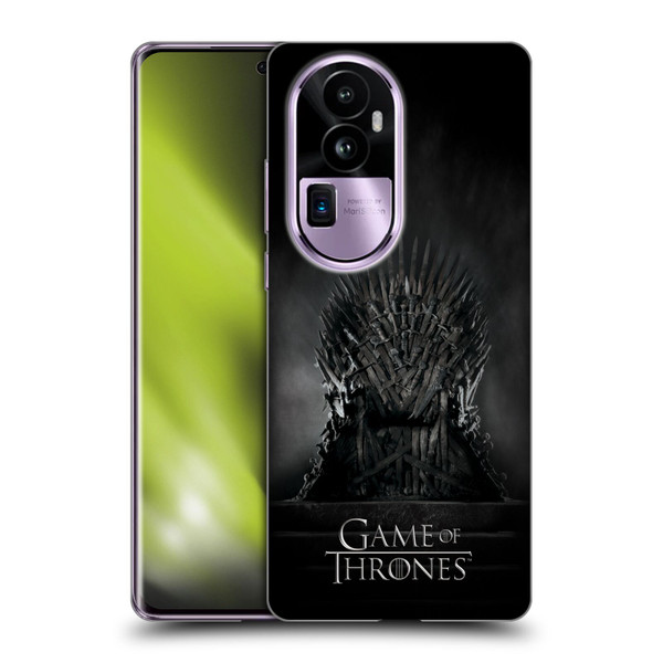 HBO Game of Thrones Key Art Iron Throne Soft Gel Case for OPPO Reno10 Pro+