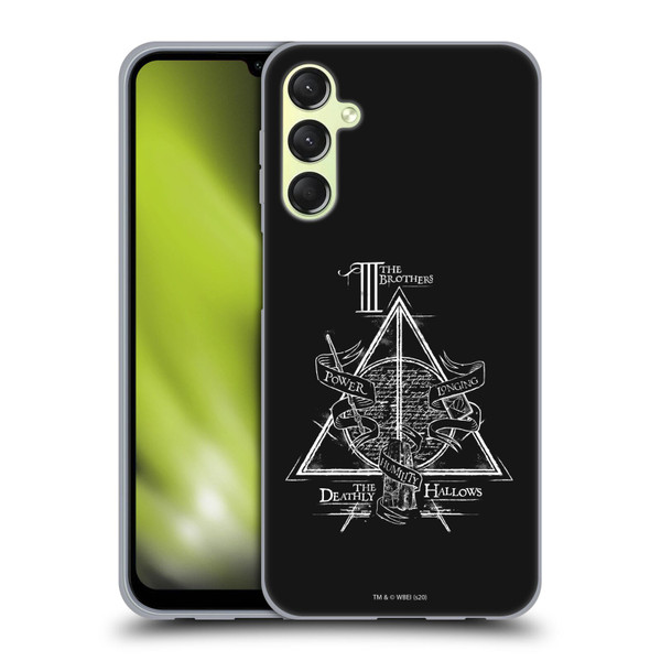 Harry Potter Deathly Hallows XIV Triangle Symbol Soft Gel Case for Samsung Galaxy A24 4G / Galaxy M34 5G