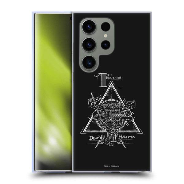 Harry Potter Deathly Hallows XIV Triangle Symbol Soft Gel Case for Samsung Galaxy S24 Ultra 5G