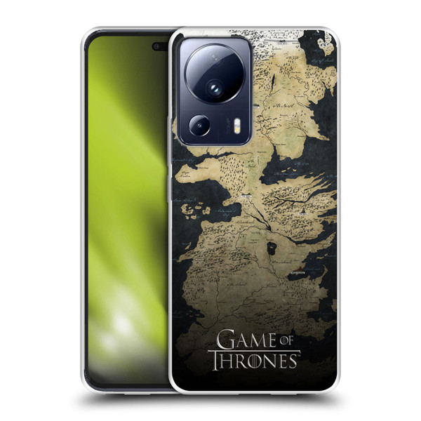HBO Game of Thrones Key Art Westeros Map Soft Gel Case for Xiaomi 13 Lite 5G