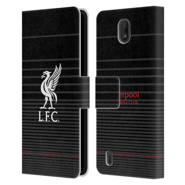Liverpool Football Club Liver Bird White On Black Kit Leather Book Wallet Case Cover For Nokia C01 Plus/C1 2nd Edition