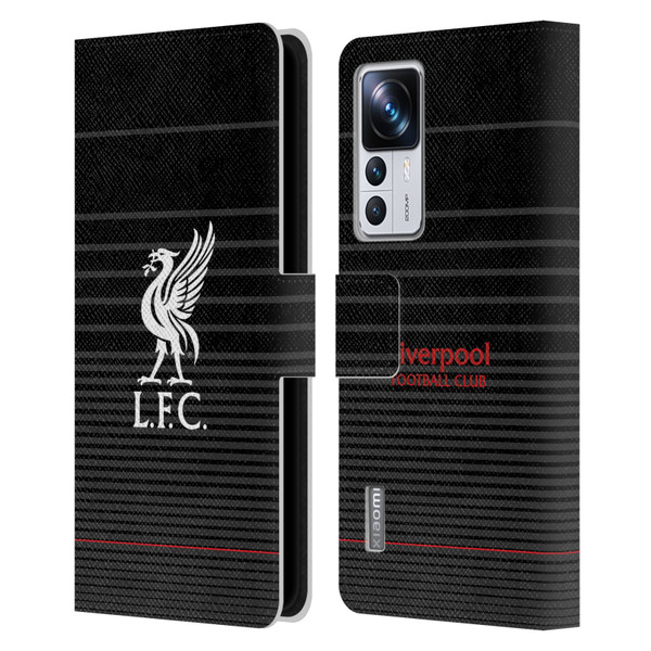 Liverpool Football Club Liver Bird White On Black Kit Leather Book Wallet Case Cover For Xiaomi 12T Pro