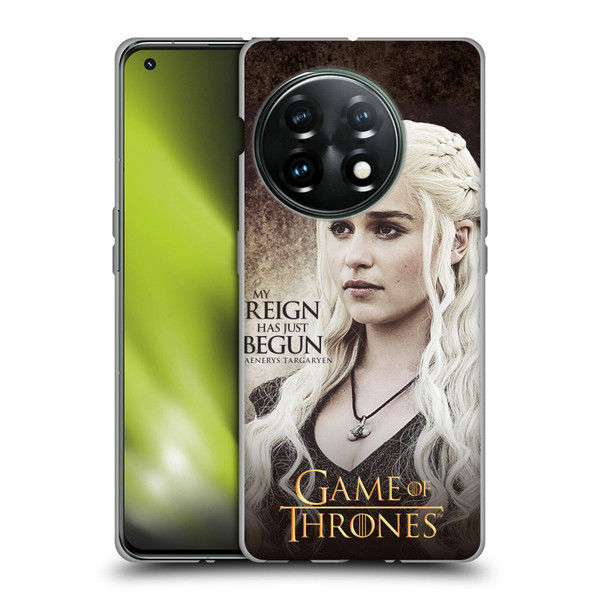 HBO Game of Thrones Character Quotes Daenerys Targaryen Soft Gel Case for OnePlus 11 5G