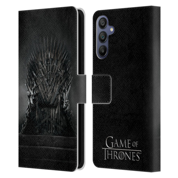 HBO Game of Thrones Key Art Iron Throne Leather Book Wallet Case Cover For Samsung Galaxy A15