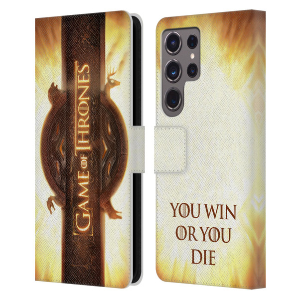 HBO Game of Thrones Key Art Opening Sequence Leather Book Wallet Case Cover For Samsung Galaxy S24 Ultra 5G